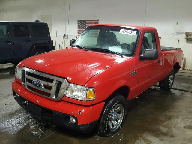 1FTYR10D28PA75254 - 2008 FORD RANGER RED photo 2