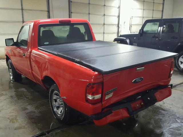 1FTYR10D28PA75254 - 2008 FORD RANGER RED photo 3