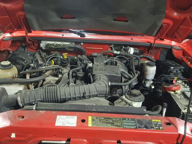 1FTYR10D28PA75254 - 2008 FORD RANGER RED photo 7