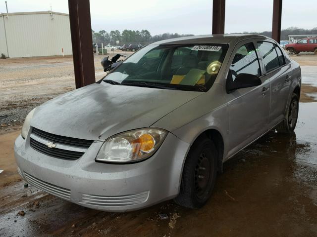 1G1AK55F967821504 - 2006 CHEVROLET COBALT LS SILVER photo 2