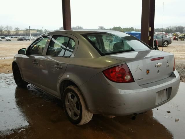 1G1AK55F967821504 - 2006 CHEVROLET COBALT LS SILVER photo 3