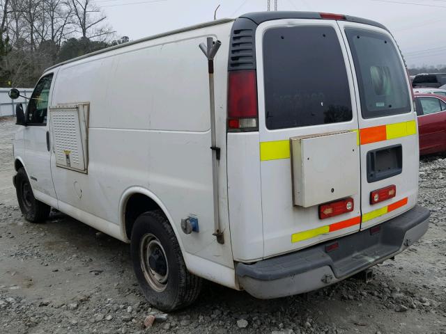 1GCHG35R111226857 - 2001 CHEVROLET EXPRESS G3 WHITE photo 3