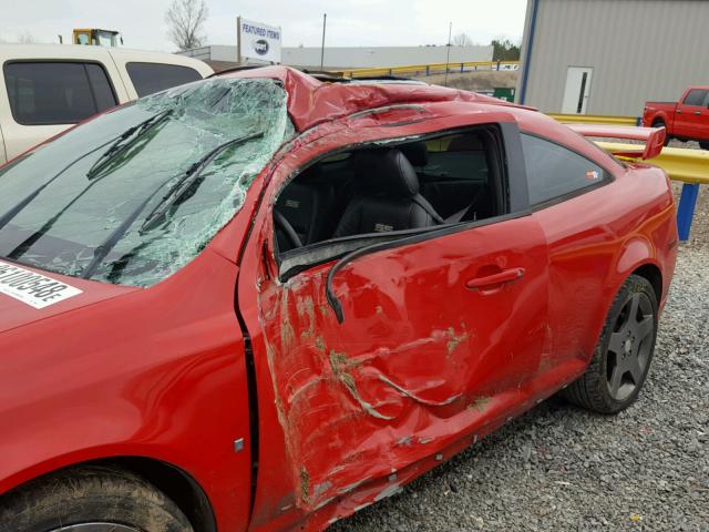 1G1AP11P467794821 - 2006 CHEVROLET COBALT SS RED photo 10