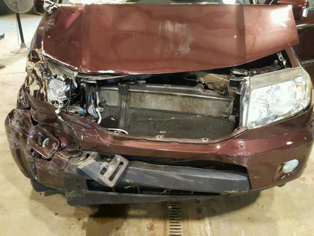 5FNYF4H95BB022012 - 2011 HONDA PILOT TOUR RED photo 7