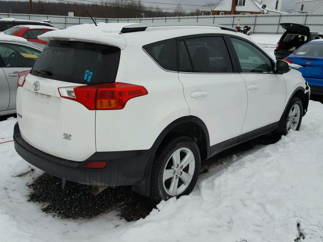 2T3RFREVXDW018473 - 2013 TOYOTA RAV4 XLE WHITE photo 4