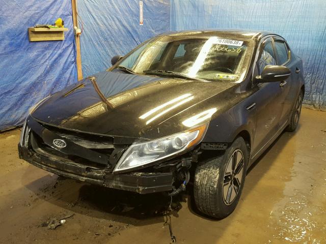 KNAGM4AD2B5004842 - 2011 KIA OPTIMA HYB BLACK photo 2