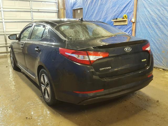 KNAGM4AD2B5004842 - 2011 KIA OPTIMA HYB BLACK photo 3