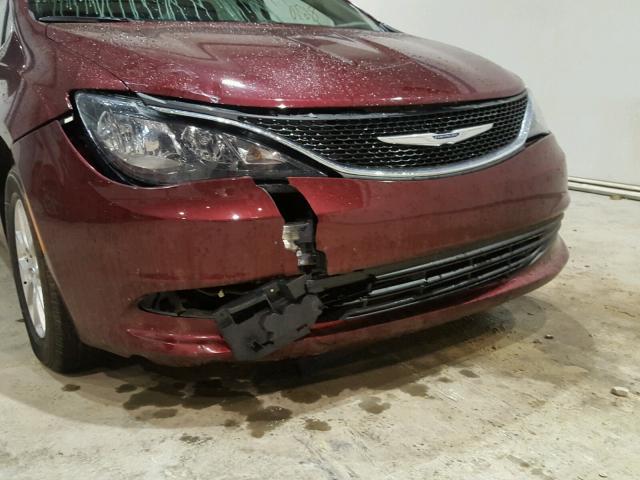 2C4RC1CGXHR531656 - 2017 CHRYSLER PACIFICA L ბურგუნდია ფოტო 9