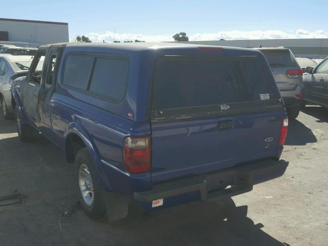 1FTYR44VX2PB75792 - 2002 FORD RANGER SUP Mėlyna nuotrauka 3