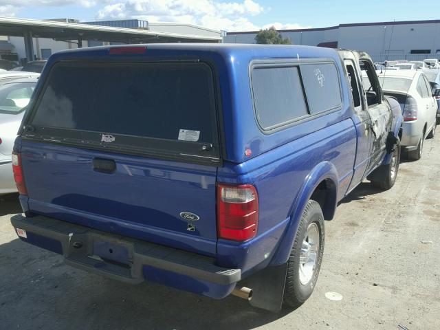 1FTYR44VX2PB75792 - 2002 FORD RANGER SUP Mėlyna nuotrauka 4