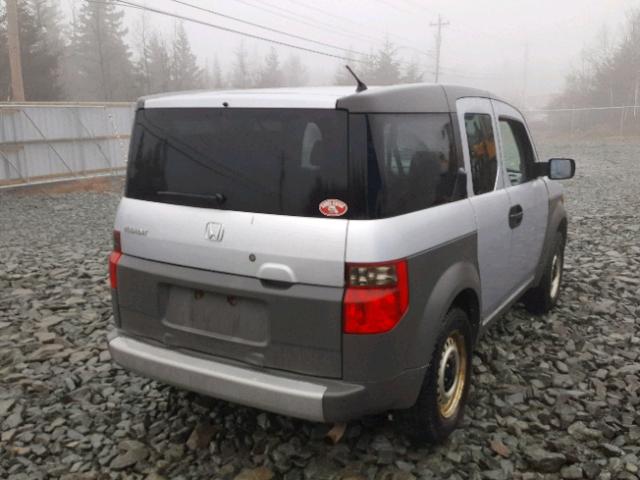 5J6YH17263L801537 - 2003 HONDA ELEMENT DX GRAY photo 4