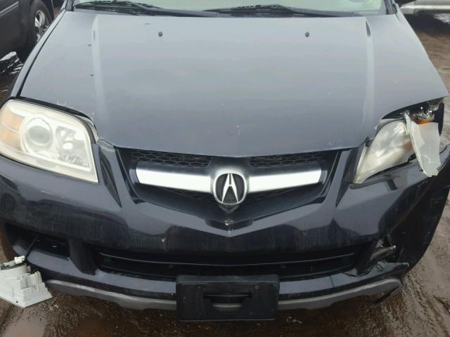 2HNYD18845H505835 - 2005 ACURA MDX TOURIN BLACK photo 7