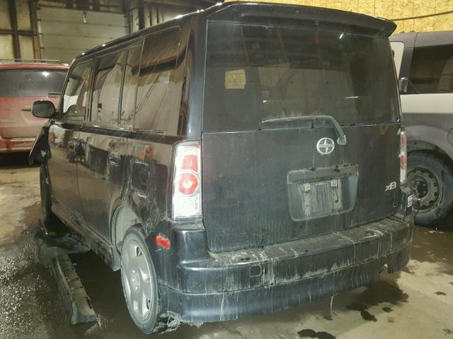 JTLKT324354023990 - 2005 TOYOTA SCION XB BLACK photo 3