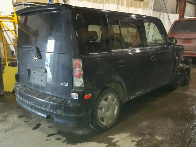 JTLKT324354023990 - 2005 TOYOTA SCION XB BLACK photo 4