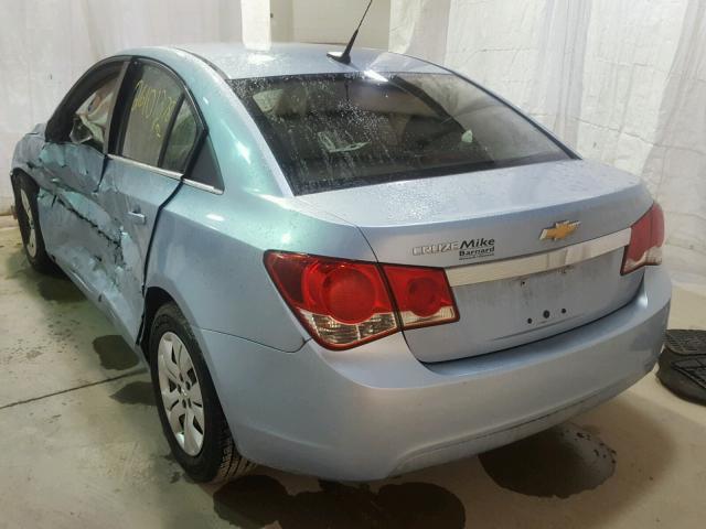 1G1PC5SH7C7182855 - 2012 CHEVROLET CRUZE LS BLUE photo 3