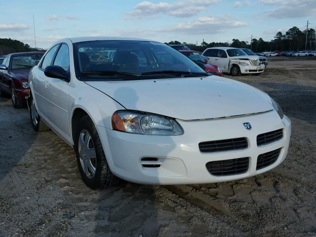 1B3EL36X62N259716 - 2002 DODGE STRATUS SE WHITE photo 1