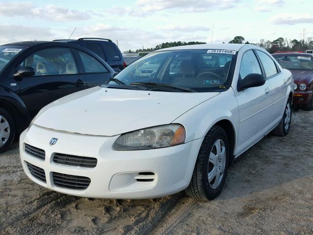 1B3EL36X62N259716 - 2002 DODGE STRATUS SE WHITE photo 2