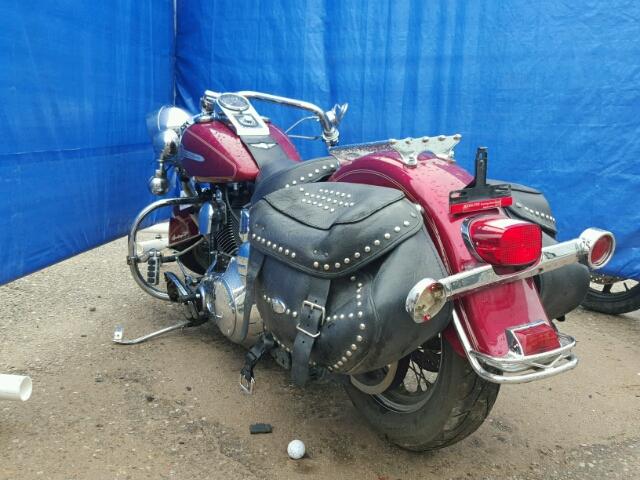 5HD1BWB124Y028033 - 2004 HARLEY-DAVIDSON FLSTCI RED photo 3