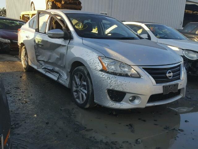 3N1AB7AP7FY282660 - 2015 NISSAN SENTRA S SILVER photo 1