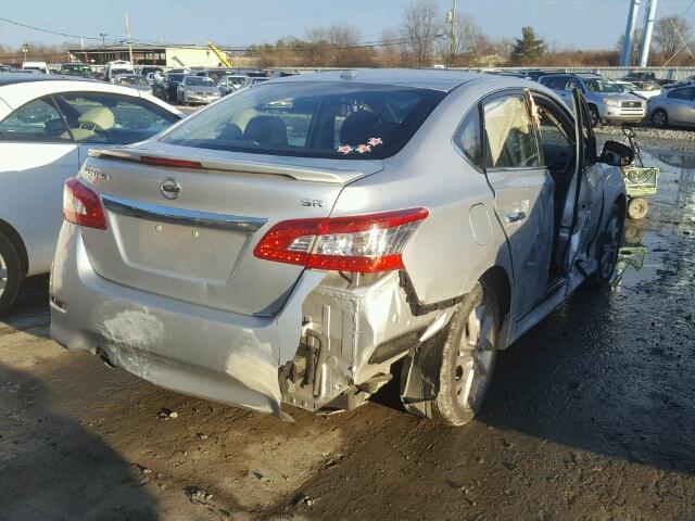 3N1AB7AP7FY282660 - 2015 NISSAN SENTRA S SILVER photo 4