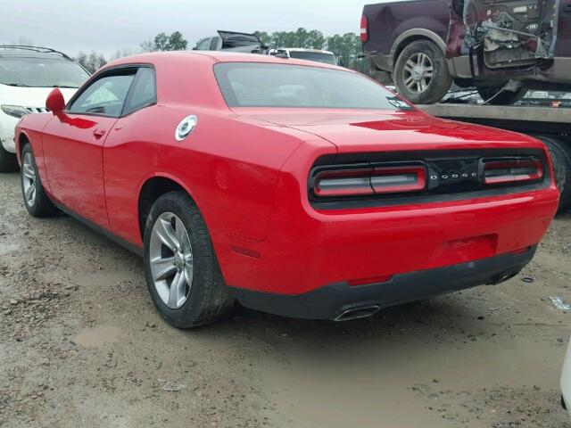 2C3CDZAG2GH168895 - 2016 DODGE CHALLENGER RED photo 3