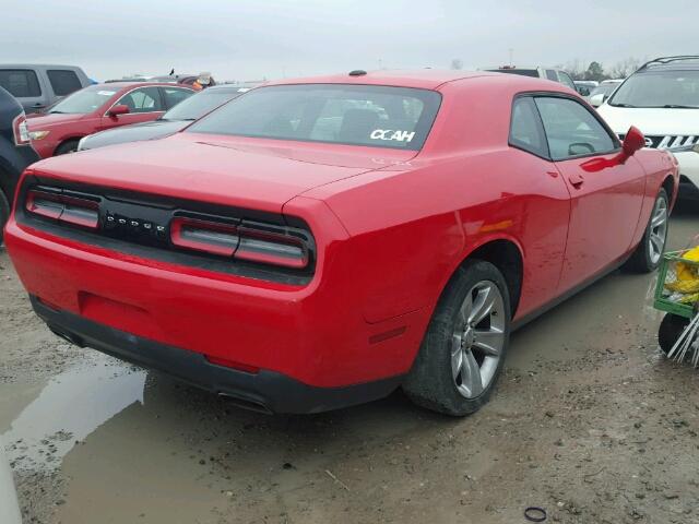 2C3CDZAG2GH168895 - 2016 DODGE CHALLENGER RED photo 4