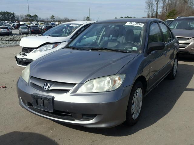 2HGES15514H545010 - 2004 HONDA CIVIC LX SILVER photo 2