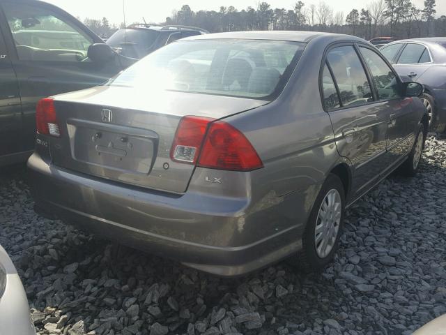 2HGES15514H545010 - 2004 HONDA CIVIC LX SILVER photo 4