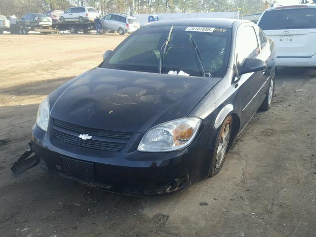 1G1AL18F867720343 - 2006 CHEVROLET COBALT LT BLACK photo 2