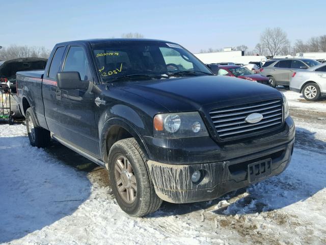 1FTRX14596FA00342 - 2006 FORD F150 BLACK photo 1