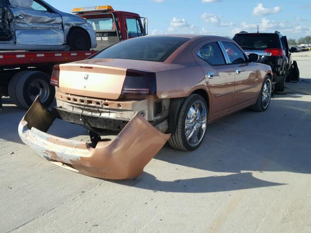 2B3LA43R67H765099 - 2007 DODGE CHARGER SE ORANGE photo 4