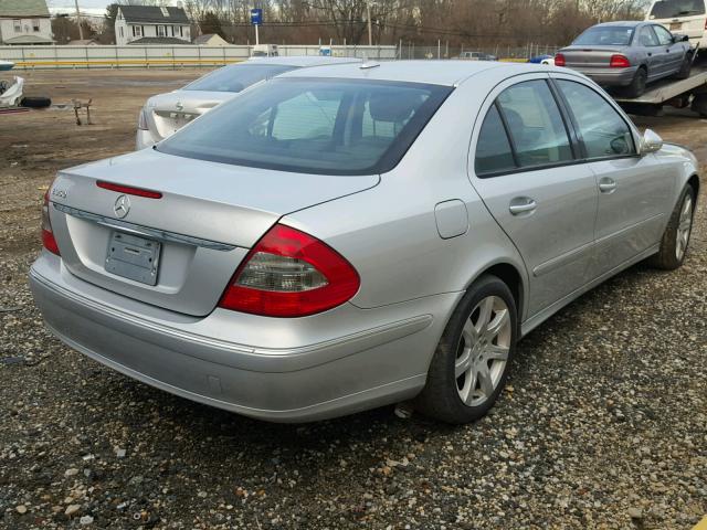 WDBUF56X27B026565 - 2007 MERCEDES-BENZ E 350 SILVER photo 4