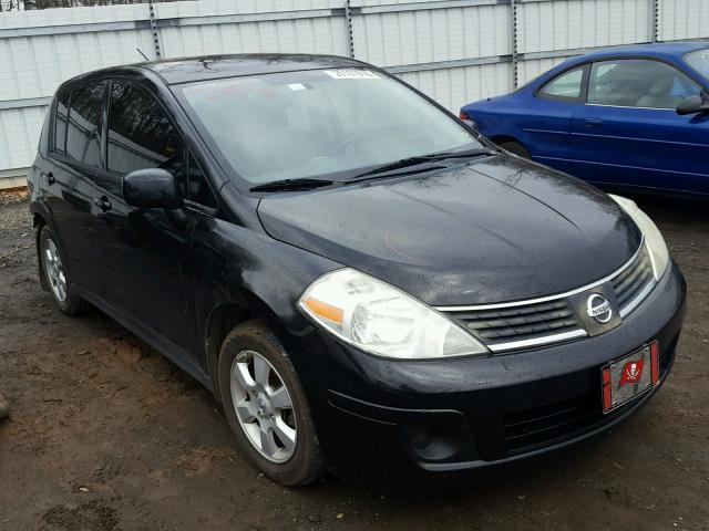 3N1BC13EX8L415342 - 2008 NISSAN VERSA S BLACK photo 1