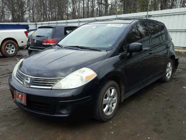 3N1BC13EX8L415342 - 2008 NISSAN VERSA S BLACK photo 2