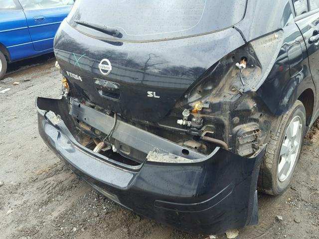 3N1BC13EX8L415342 - 2008 NISSAN VERSA S BLACK photo 9