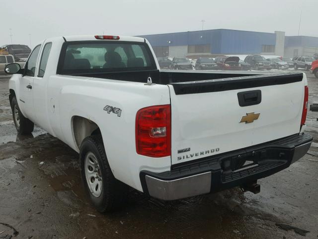 1GCEK19078E200994 - 2008 CHEVROLET SILVERADO WHITE photo 3