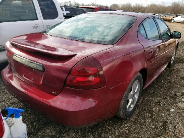 2G2WS522051134992 - 2005 PONTIAC GRAND PRIX MAROON photo 4