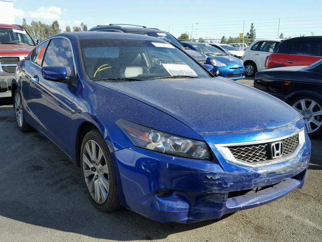 1HGCS22859A004348 - 2009 HONDA ACCORD EXL BLUE photo 1