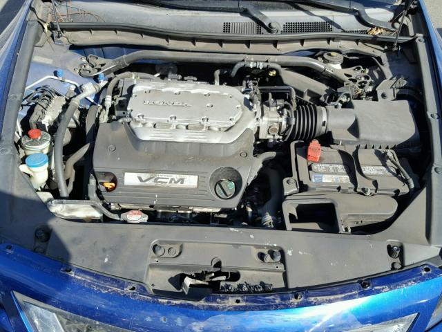 1HGCS22859A004348 - 2009 HONDA ACCORD EXL BLUE photo 7