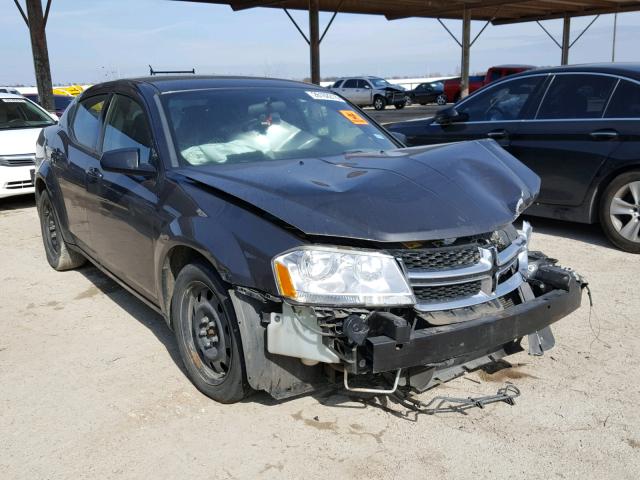 1C3CDZAB8EN188660 - 2014 DODGE AVENGER SE GRAY photo 1