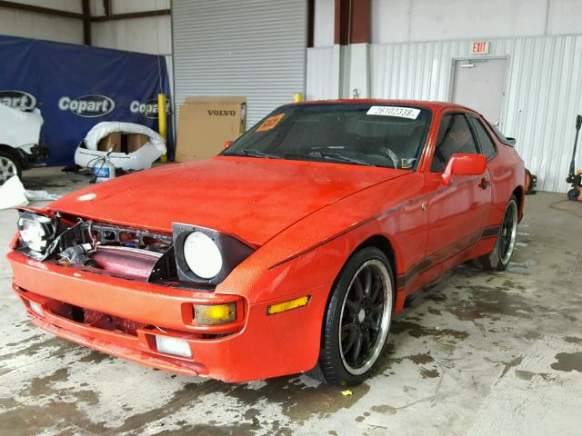 WP0AA0941KN450866 - 1989 PORSCHE 944 RED photo 2