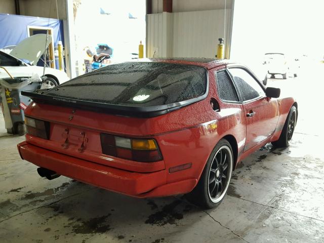 WP0AA0941KN450866 - 1989 PORSCHE 944 RED photo 4