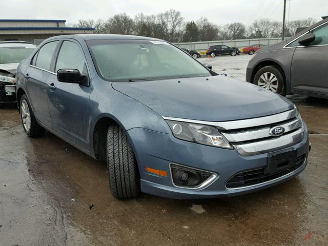 3FAHP0JG4CR320877 - 2012 FORD FUSION SEL BLUE photo 1