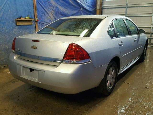 2G1WB5EK9A1177088 - 2010 CHEVROLET IMPALA LT SILVER photo 4