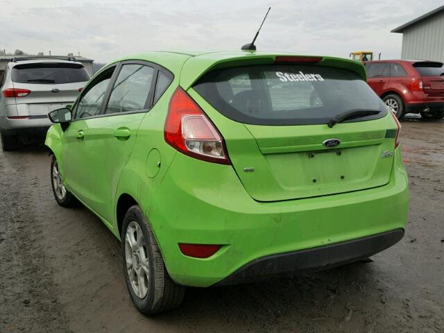 3FADP4EJ9EM201847 - 2014 FORD FIESTA SE GREEN photo 3