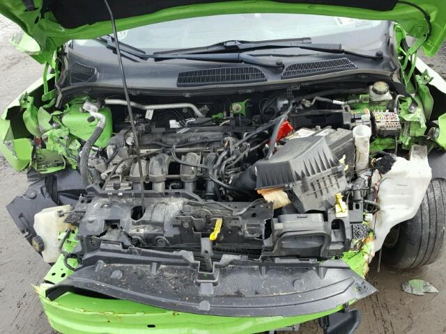 3FADP4EJ9EM201847 - 2014 FORD FIESTA SE GREEN photo 7