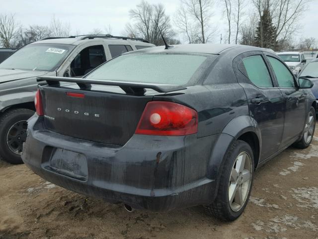 1B3BD2FG8BN510598 - 2011 DODGE AVENGER LU BLACK photo 4