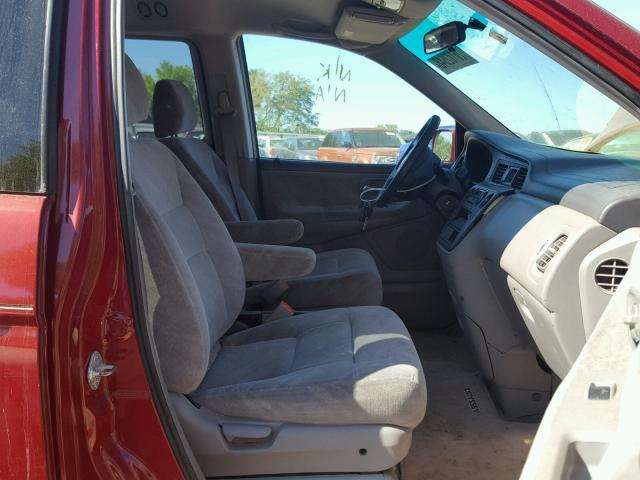 5FNRL18643B114084 - 2003 HONDA ODYSSEY EX RED photo 5