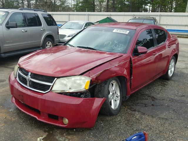 1B3LC56B79N554048 - 2009 DODGE AVENGER SX RED photo 2