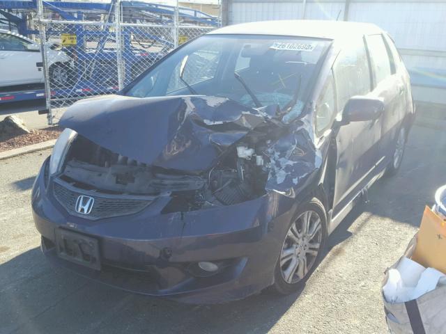 JHMGE87469S066253 - 2009 HONDA FIT SPORT PURPLE photo 2